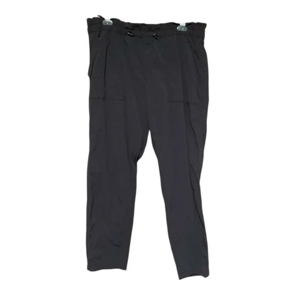 Athleta Trekkie Paper Bag Waist Pants Ladies Size 12 - Picture 2 of 5